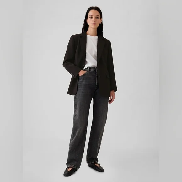 GAP Women's Charcoal Blazer - Picture 5 of 7
